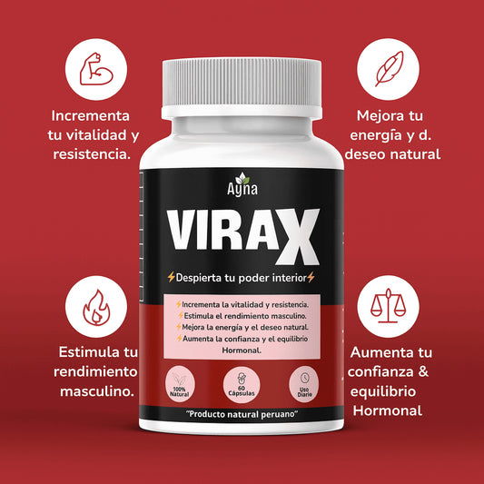 VIRAX - Con Maca Negra y Huanarpo Macho – Fórmula peruana de bienestar masculino 🌿